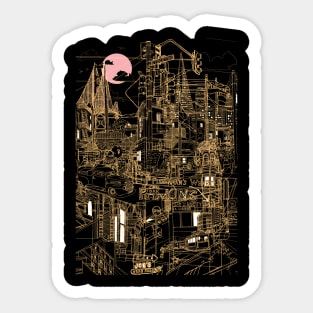 San Francisco (night) Sticker